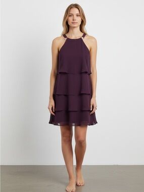 S.L. Fashions  Chiffon Tiered Dress Size 6​​​
